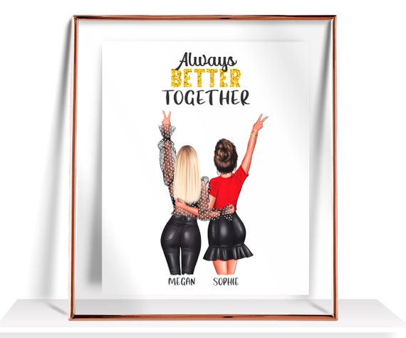 Best Friend Gifts Personalized Gift For Her Frendship Gift Best Friends Birthday Gift Personalize Gifts Custom Gifts For Womenfriends Print