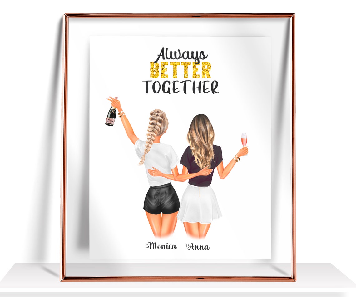 Best Friend Gift Personalized Gift For Her Best Friend Birthday Gifts Friendship Gift Best Friend Print Best Friend Gifts For Women Wall Art