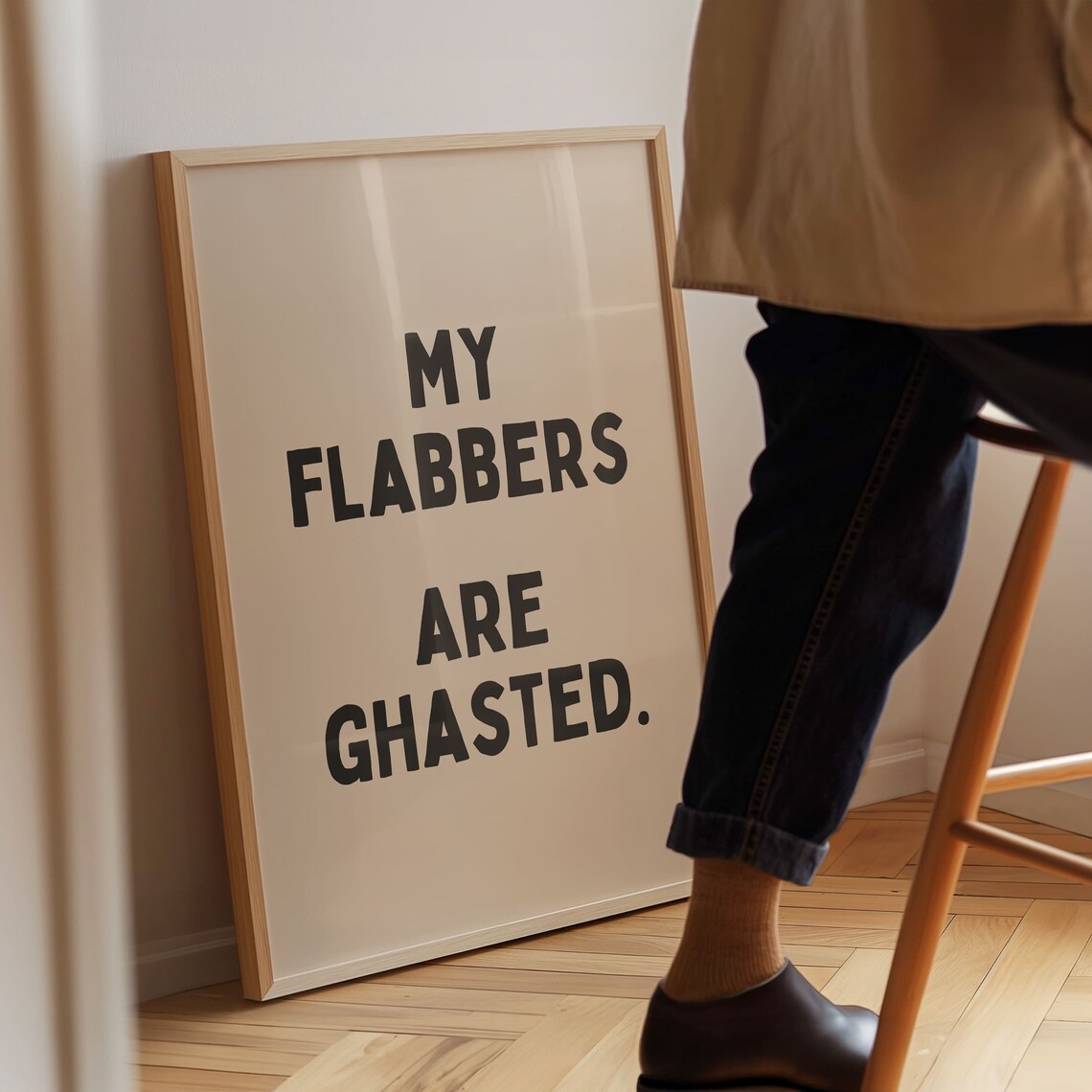 My Flabbers Are Ghasted Quote Poster, Funny Sarcasm - Image 2