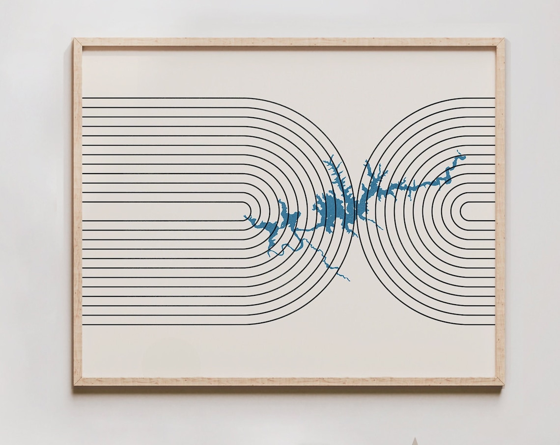 Lake Powell Mid Century Modern Art Print