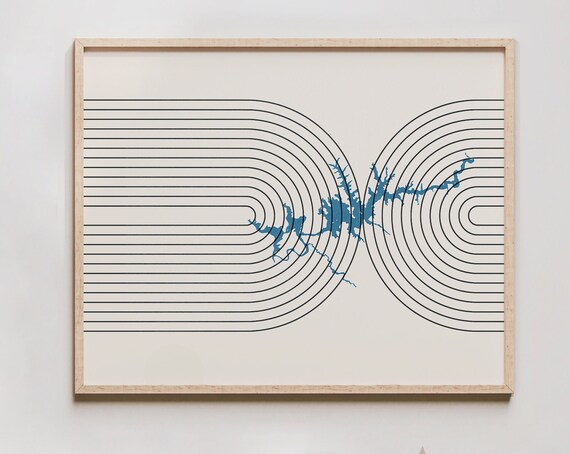Lake Powell Mid Century Modern Art Print
