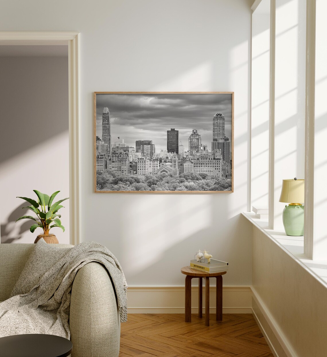 New York City Upper East Side Skyline Over Central Park Trees Poster - Image 5