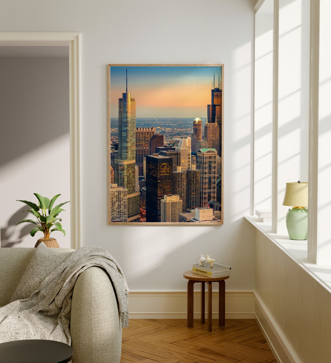 Chicago Real Photo Art Print, Illinois Travel Poster - Image 5