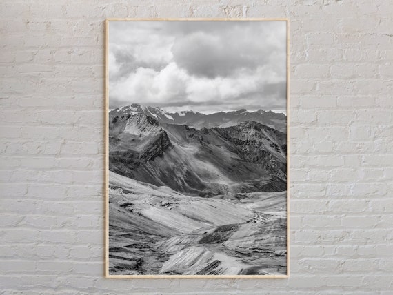 Black And White Peru Print Wall Art Poster Photo Decor South America