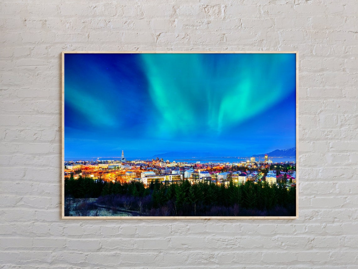 Real Photo Reykjavik Print Reykjavik Wall Art Reykjavik Poster Reykjavik Photo Reykjavik Poster Print Reykjavik Decor Iceland