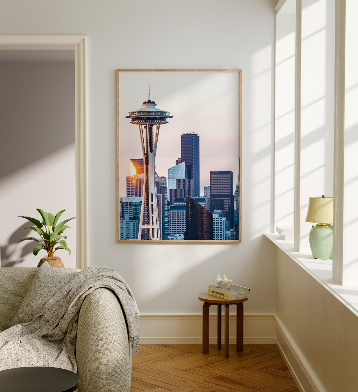 Seattle Space Needle at Sunset City Skyline Washington Poster - Image 5