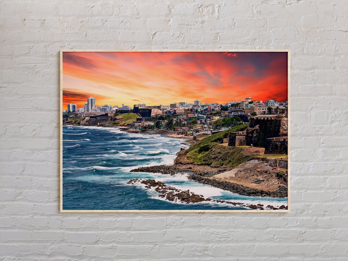 San Juan Travel Poster, Puerto Rico Wall Decor