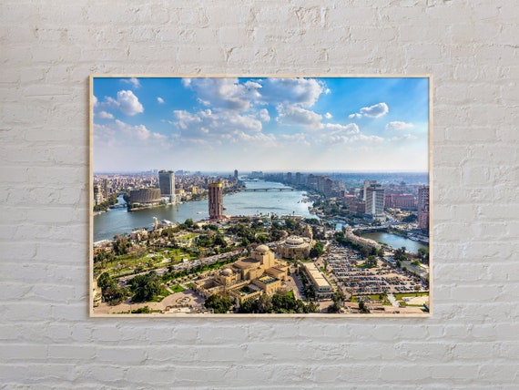 Real Photo Cairo Print Wall Art Poster Decor Egypt Asia