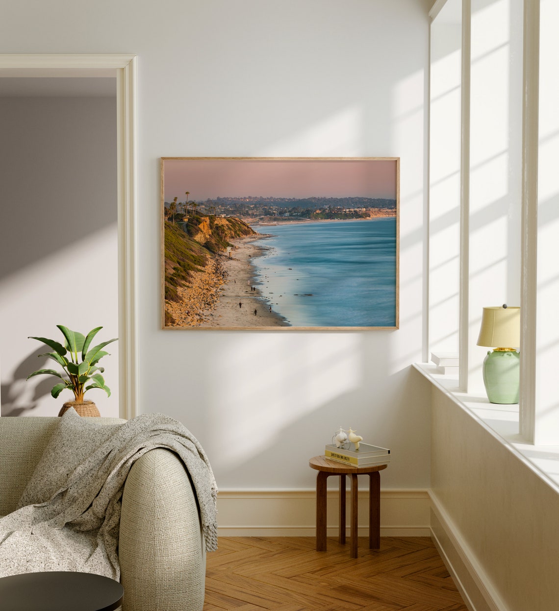 Encinitas California Sunset Beach Cliffs Pacific Landscape Poster - Image 5