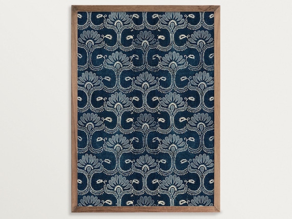 Tapestry Wall Art Print, Modern Farmhouse Vintage Textile