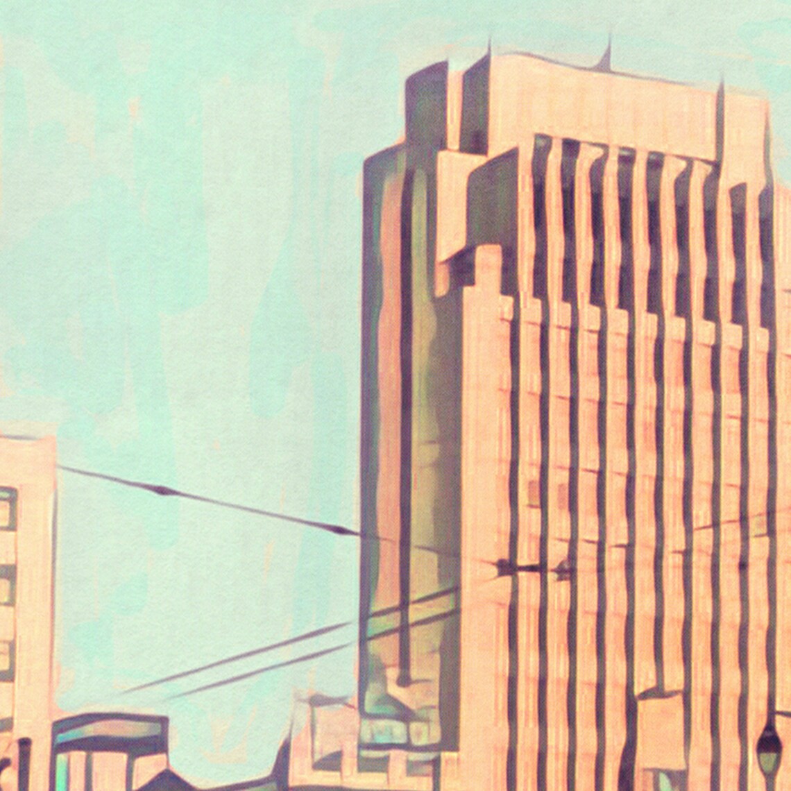 Durban South Africa Retro City Street Classic Cars Travel Poster - Image 4