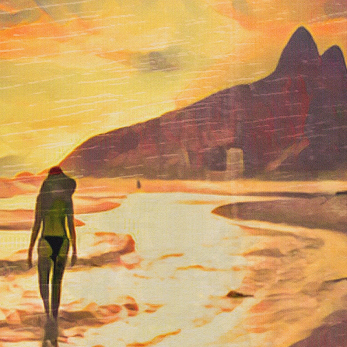Ipanema Poster The Girl From Ipanema By Alecse Limited Edition Brazil Gallery Wall Print Of Rio De Janeiro Ipanema Classic Print Brazil - Image 4