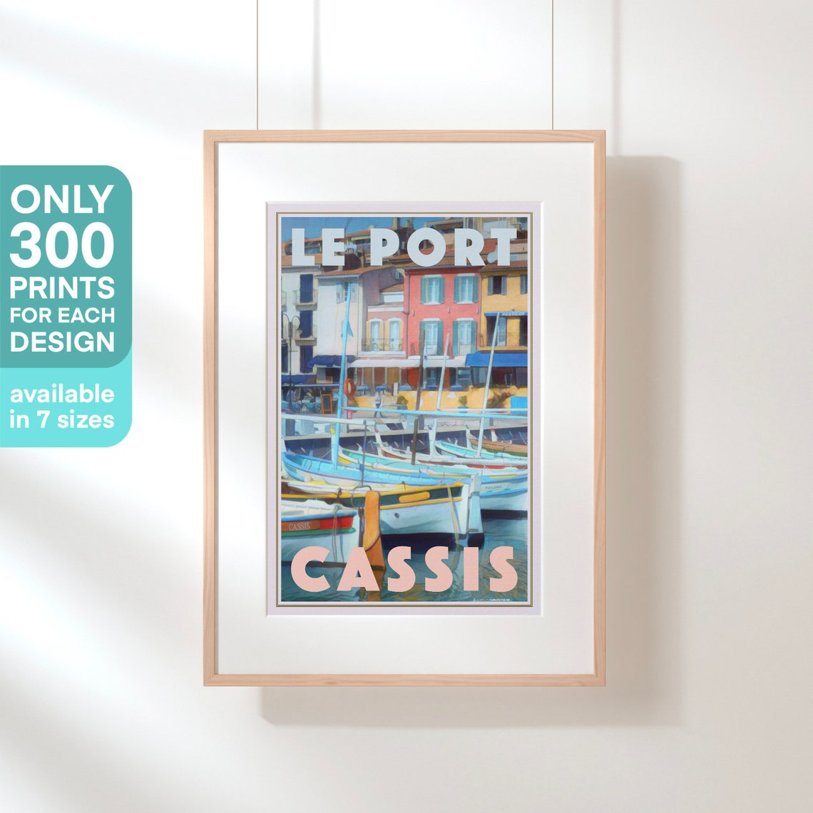Cassis Poster The Port By Alecse Limited Edition France Travel Poster Port Of Cassis Poster French Riviera Poster Poster Of Cassis - Image 3