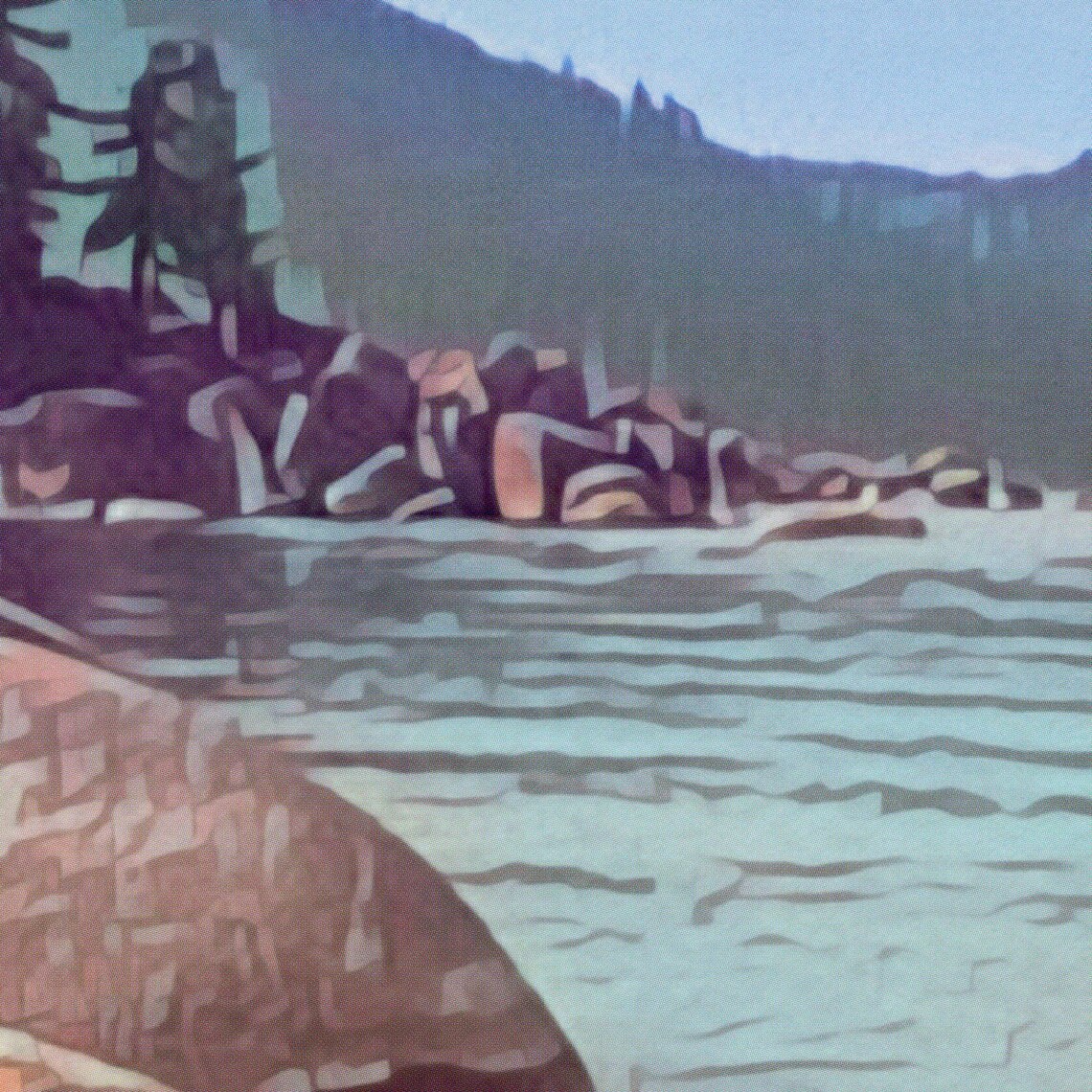 Lake Tahoe Poster By Alecse Limited Edition Sierra Nevada Poster Classic Lake Tahoe Print Poster Of Sierra Nevada Usa Gallery Wall - Image 4