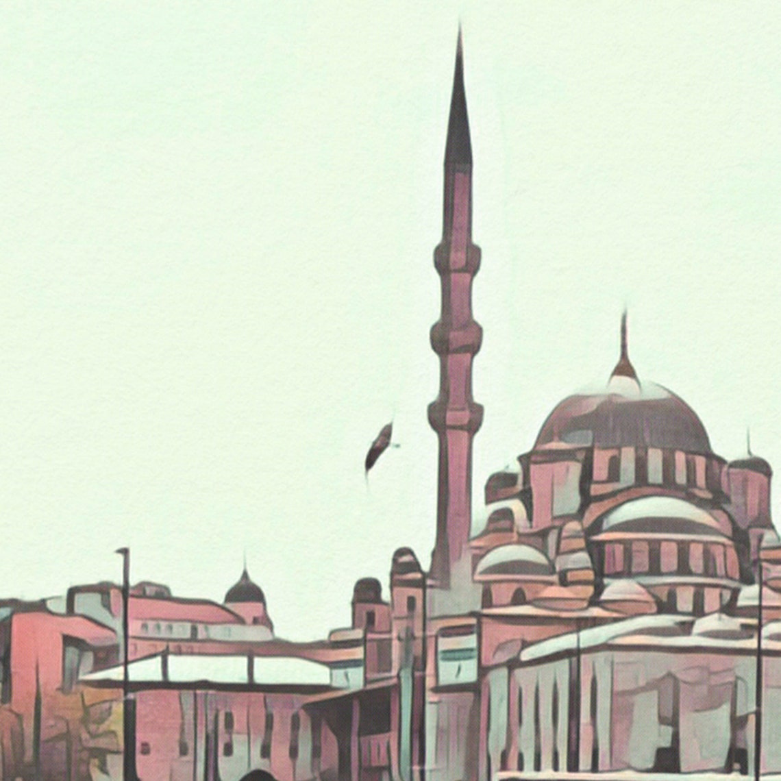 Istanbul Poster Boats By Alecse Limited Edition Turkey Travel Poster Of Istanbul Turkey Gallery Wall Print Of Istanbul Travel Gift - Image 4