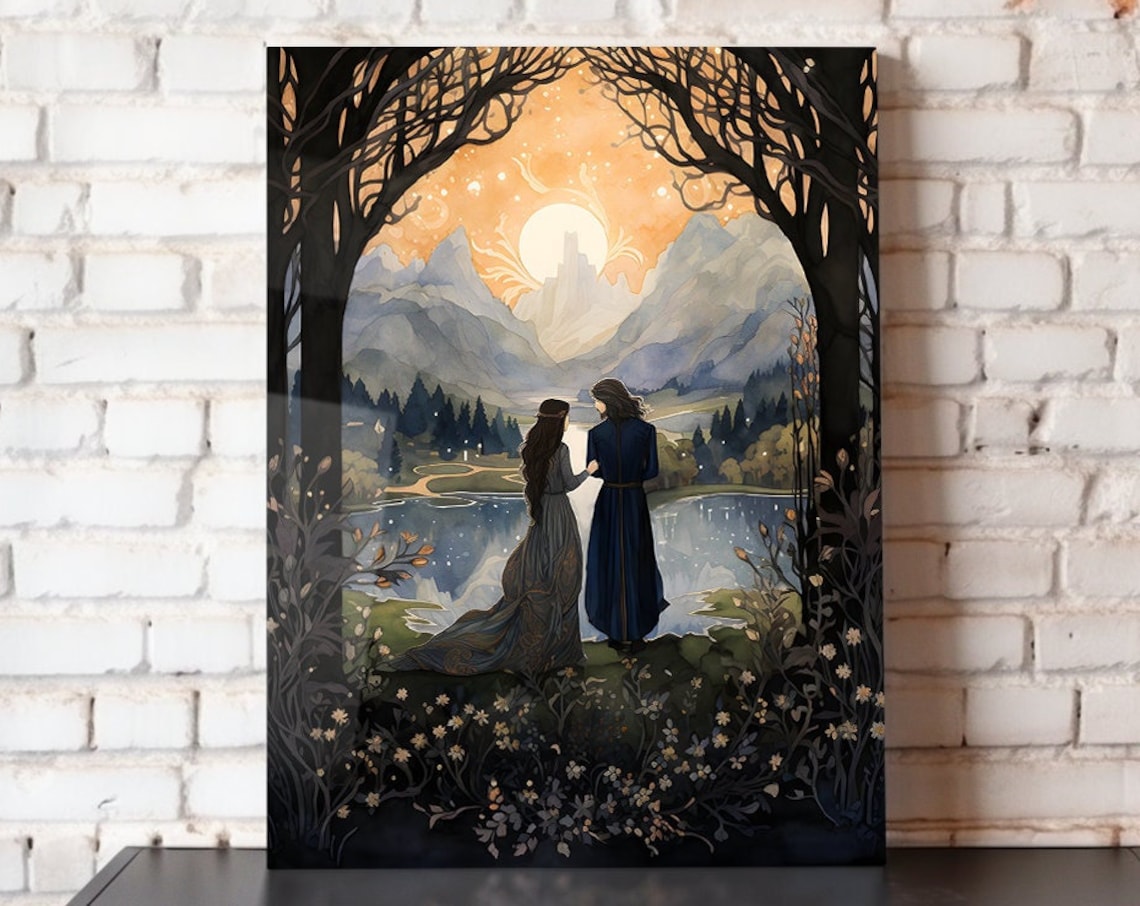 Undying Love: Lord Of The Rings Fellowship Poster Print