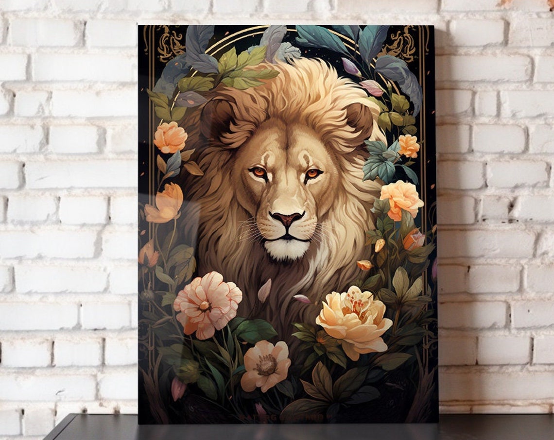 Narnia Poster Metal Print Aslan Wall Art Home Decor Metal Print Fantasy Art Print Lion Childrens Art Cs Lewis Print 8x10 12x16 16x20