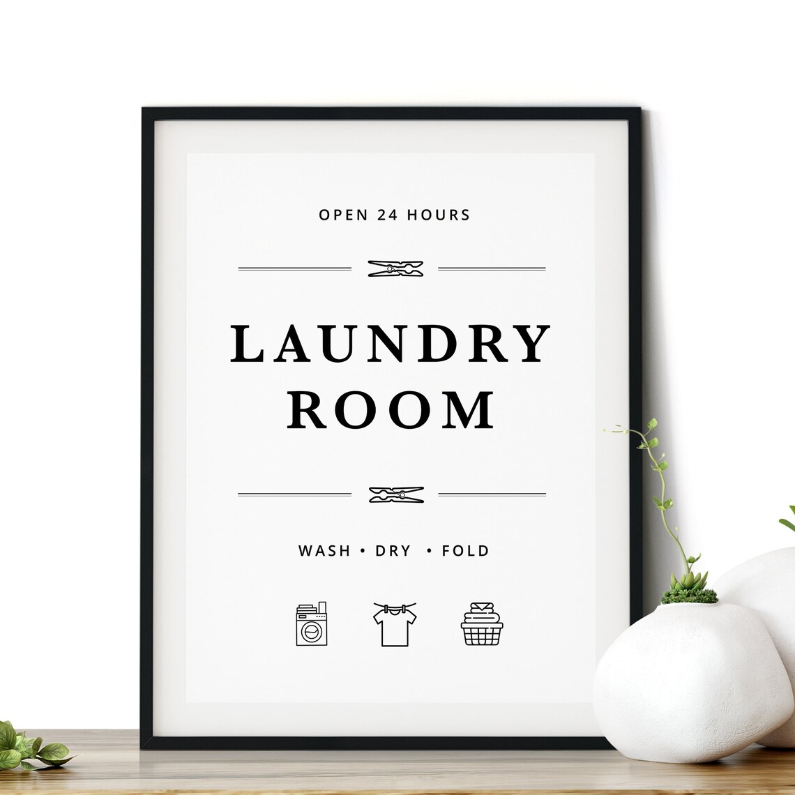 Laundry Room Art Sign, Laundry Room Decor Print - Image 2