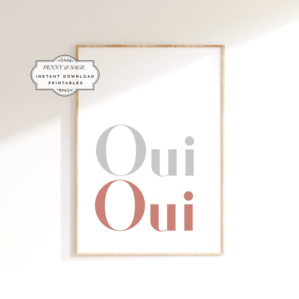 Oui Oui French Quote Bathroom Wall Art Funny Bathroom Art Bathroom Sign New Home Decor Above Toilet Print Toilet Typography Art - Image 2