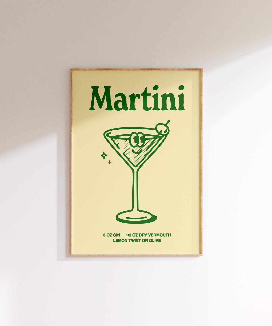 Martini Cocktail Retro Bar Decor Art Print - Image 6