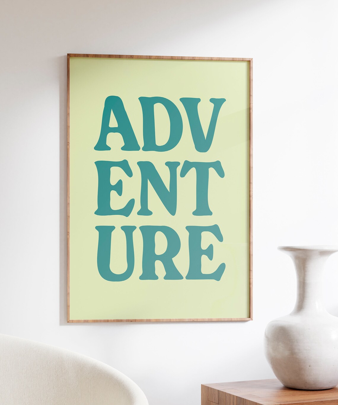 Adventure Printable Art Wanderlust Poster Kids Room Wall Art Motivational Travel Typography Quote Home Decor Travel Quote Poster Retro - Image 3