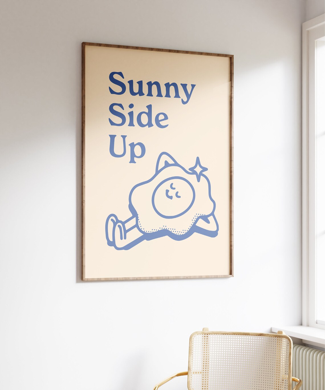 Sunny Side Up Retro Positive Quote Art Print - Image 4