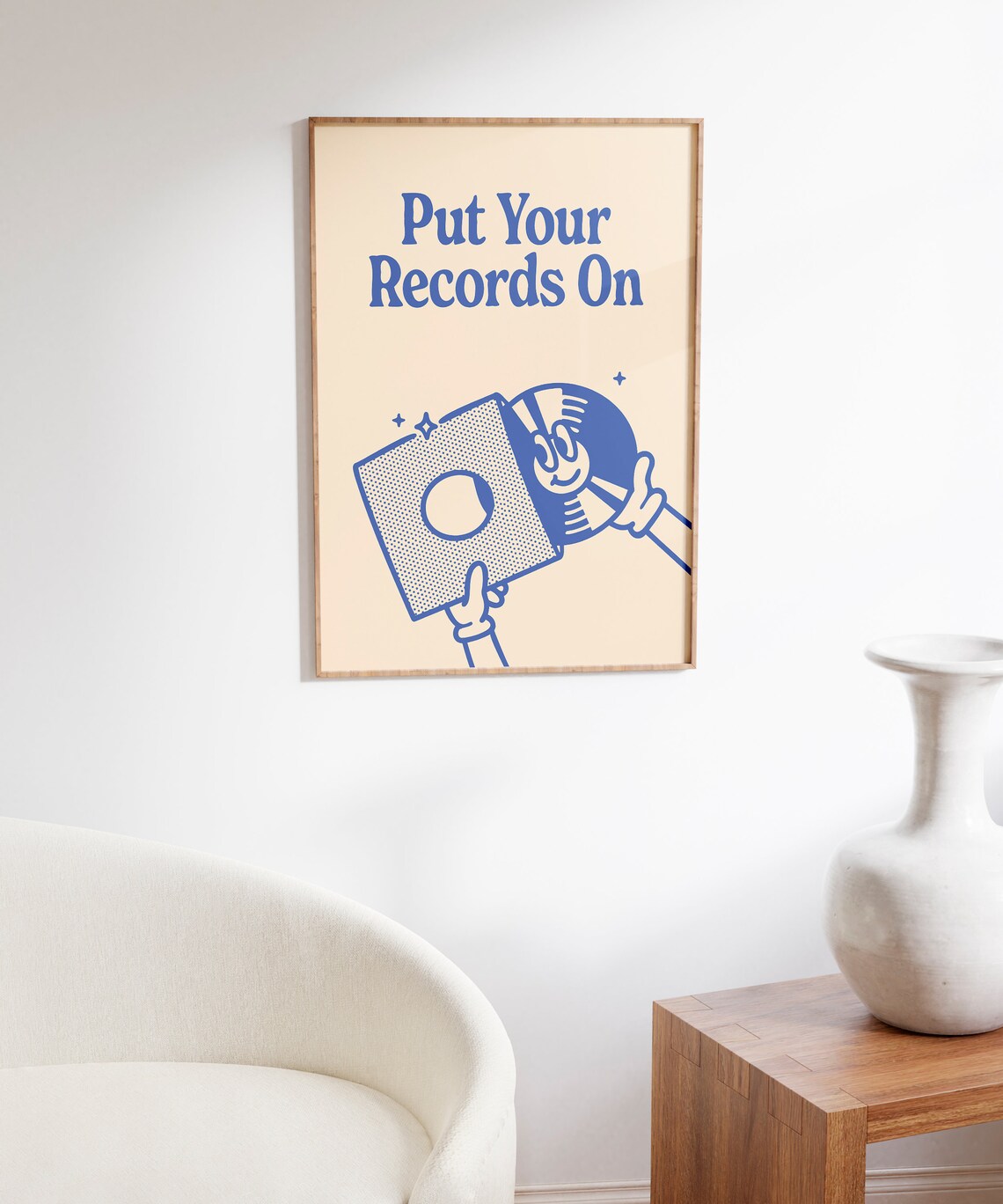 Vinyl Record Retro Music Poster, Groovy Turntable Art Print - Image 6