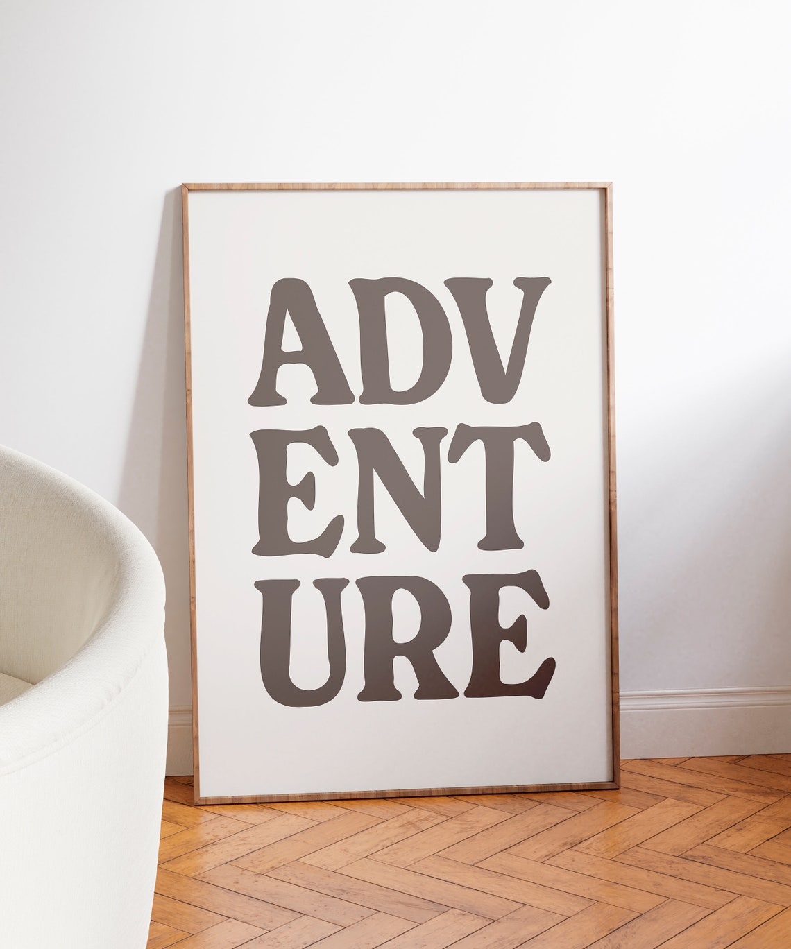 Adventure Retro Stacked Typography Minimalist Wall Decor Art Print - Image 3
