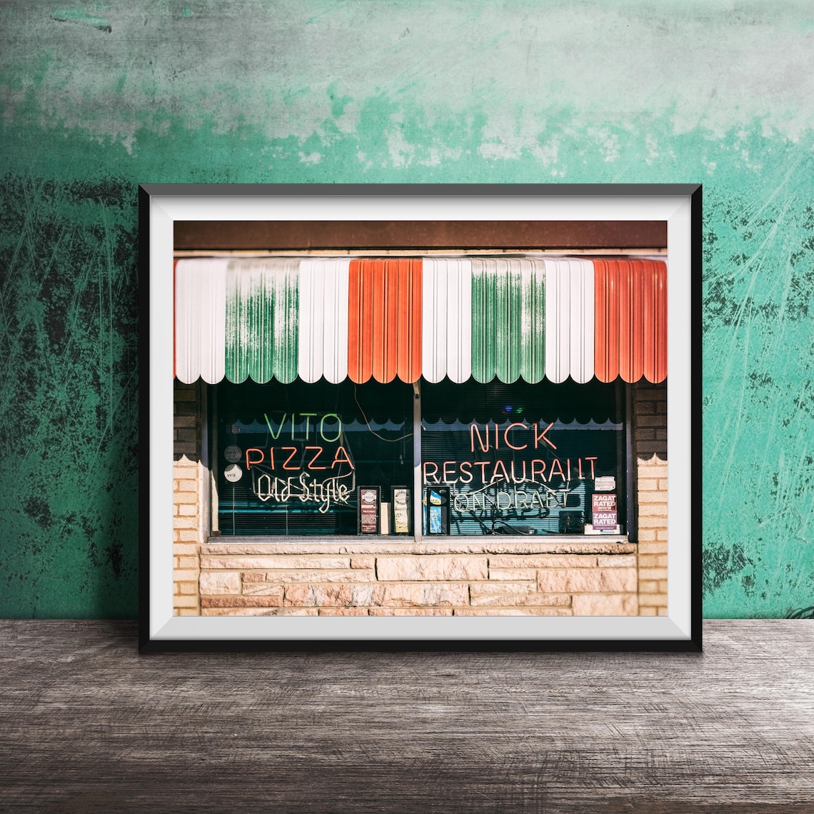 Vito & Nick's Pizza Sign Photography Print, Chicago