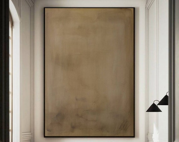 Wabisabi Brown Abstract Wall Art Print