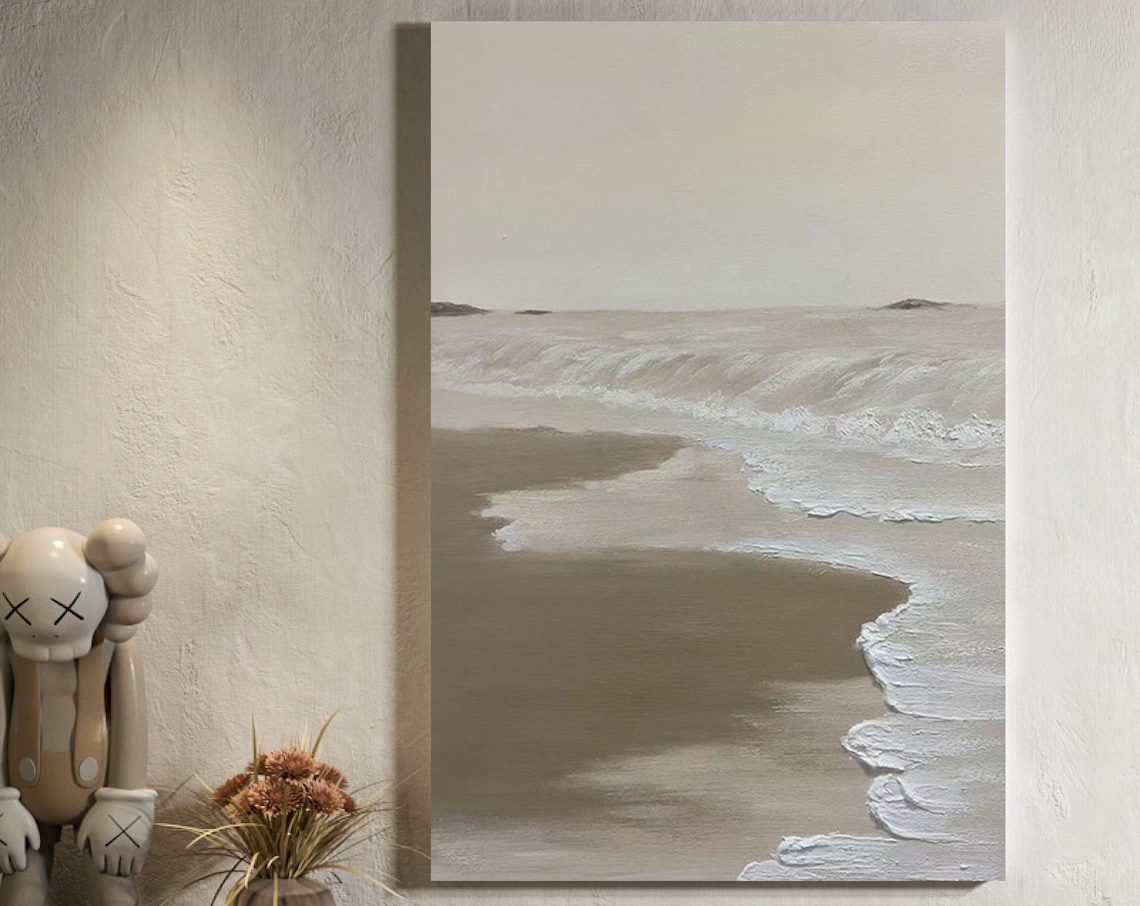Wave Texture Decor Modern Abstract Landscape Art Print