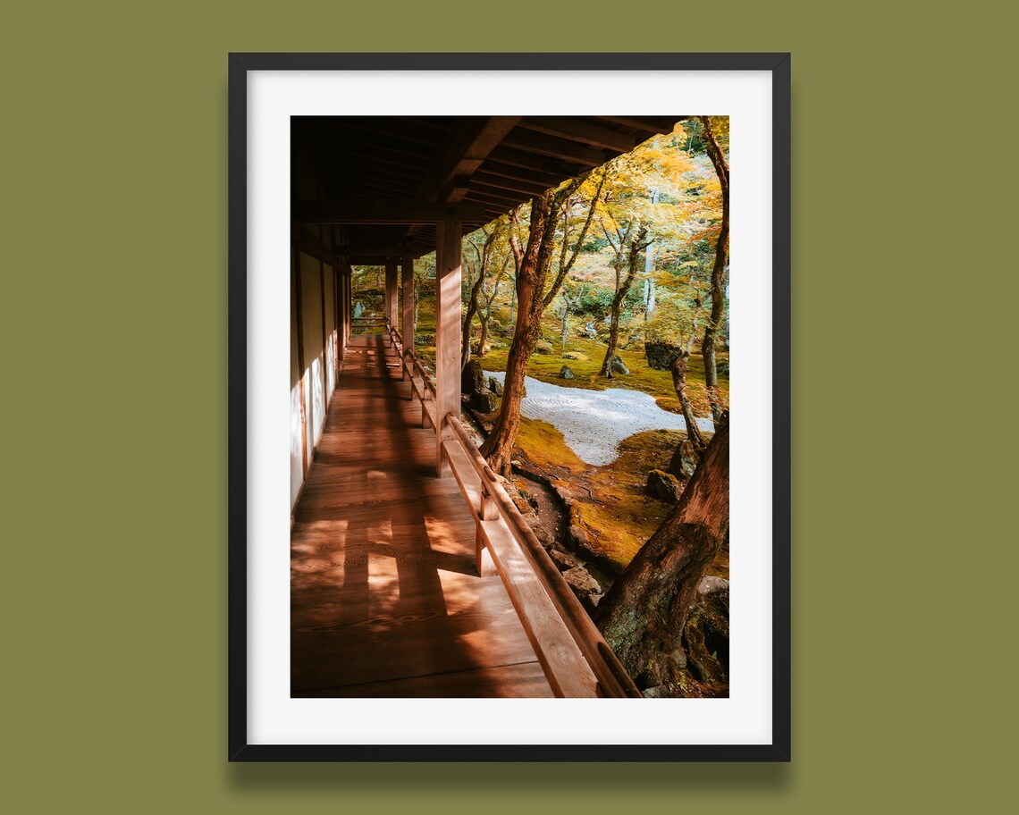 Japanese Garden Art Print, Old House In Japan