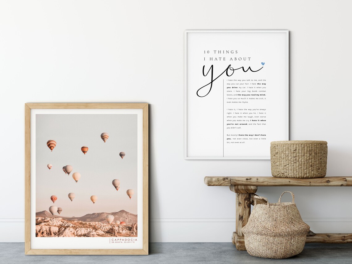 10 Things I Hate About You Poem Love Sonnet Movie Quote Wall Poster - Image 2