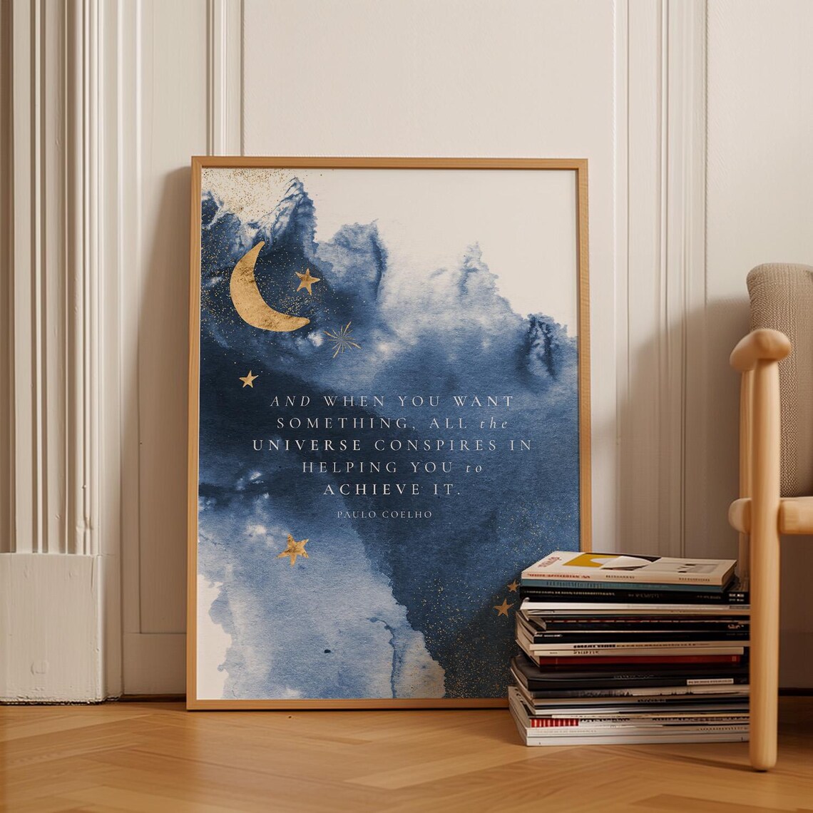 Paulo Coelho Quote Print, Inspirational Nursery Decor
