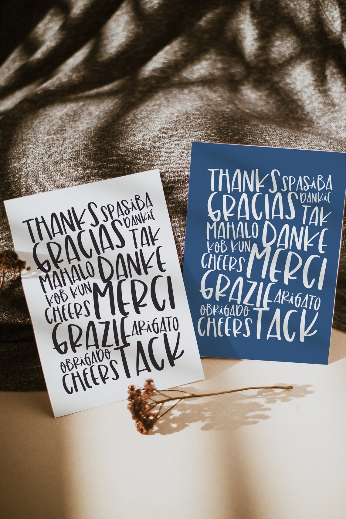 Thank You Languages, Merci Gracias Danke Art Print - Image 4