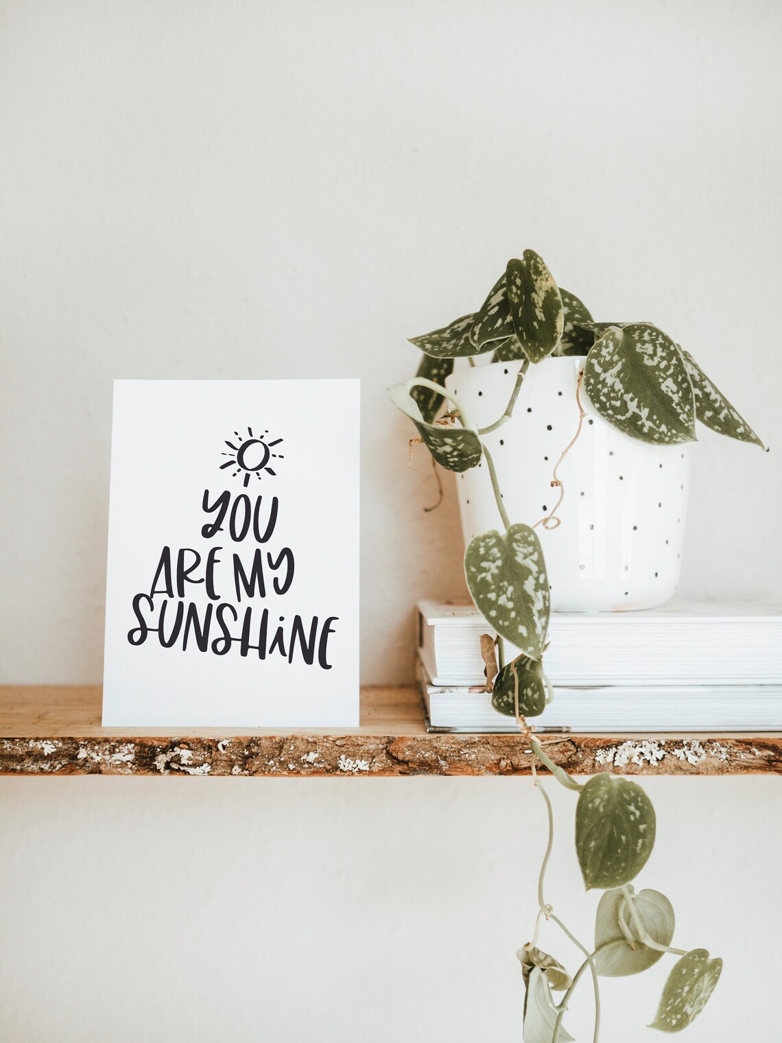 You Are My Sunshine Greeting Card, Positive Quote - Image 3