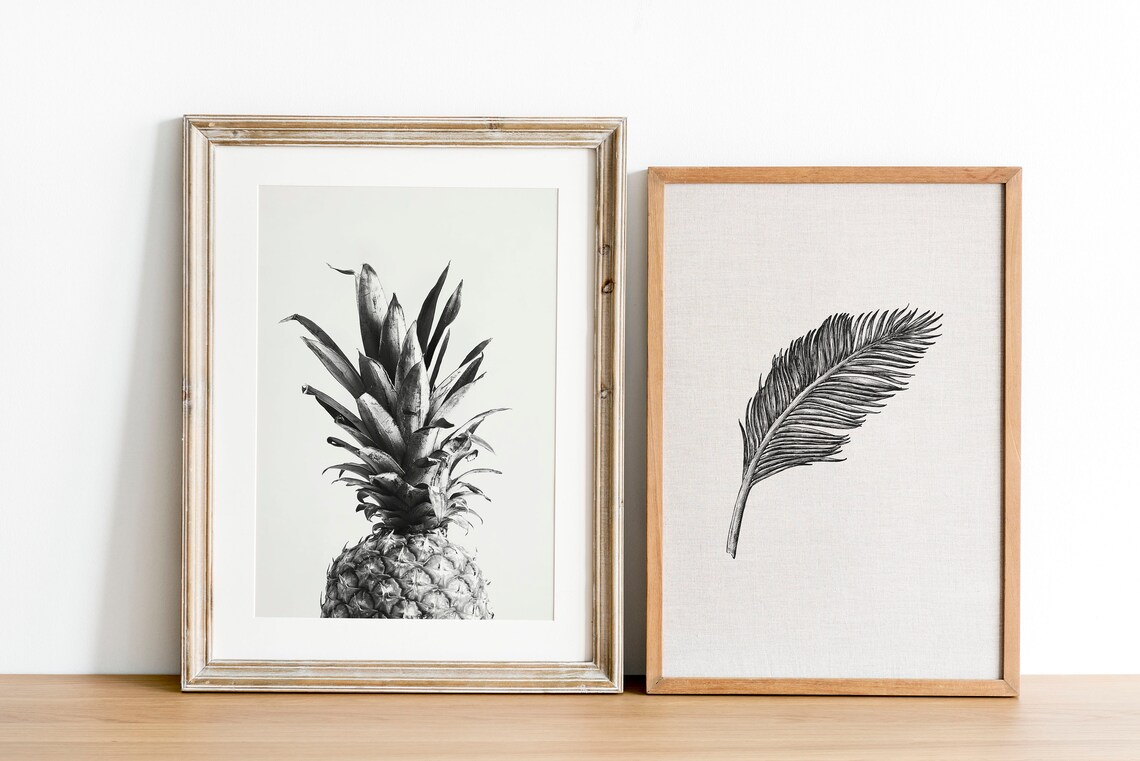 Pineapple Kitchen Retro Tropical Fruit Art Print - Image 4
