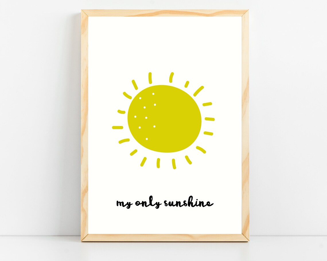Rainbow Print Nursery Decor, Girls Bedroom Art Print