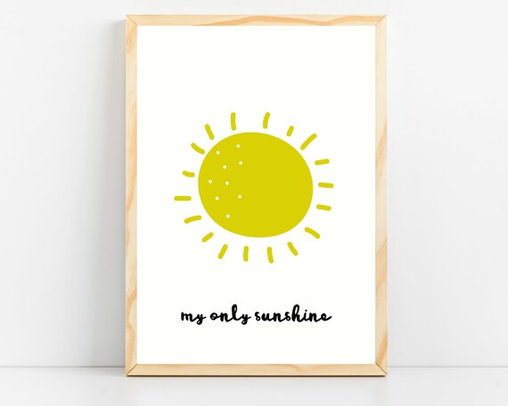 Rainbow Print Nursery Decor, Girls Bedroom Art Print