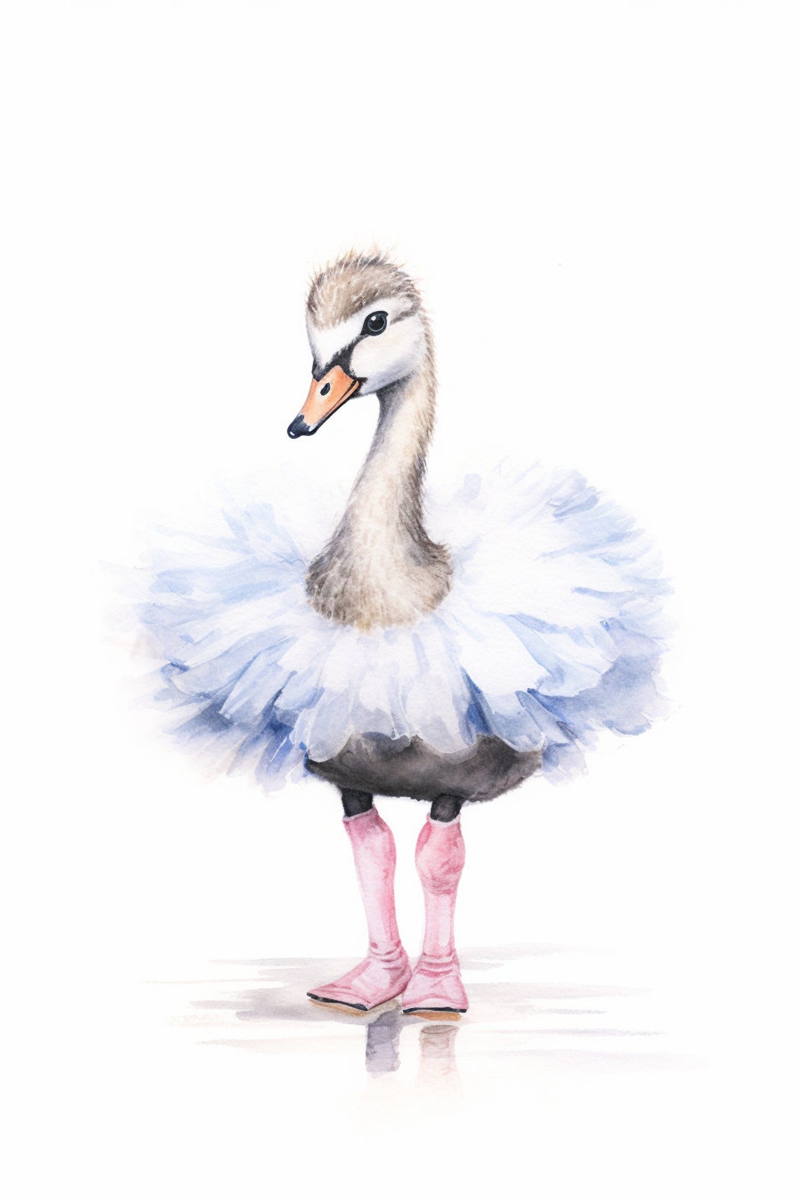 Baby Duck Print Baby Animal Prints Nursery Wall Art Ballet Nursery Decor Toddler Girl Print Girl Room Wall Art Ballet Dance Art - Image 2