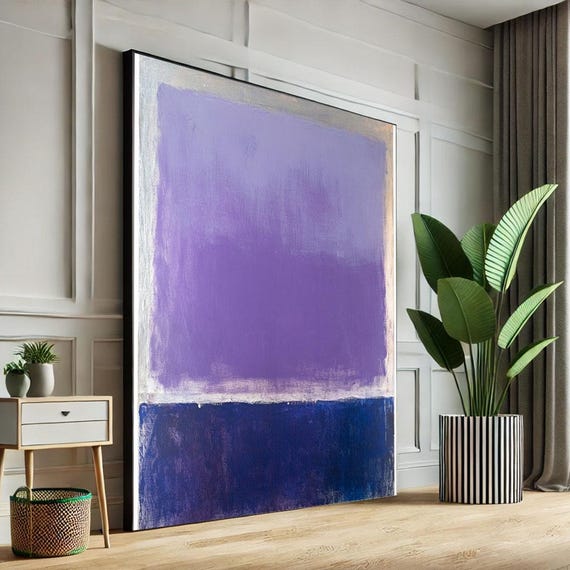 Mark Rothko Purple And Blue Canvas Iconic Color Field Painting Reproduction For Bold Modern Interiors