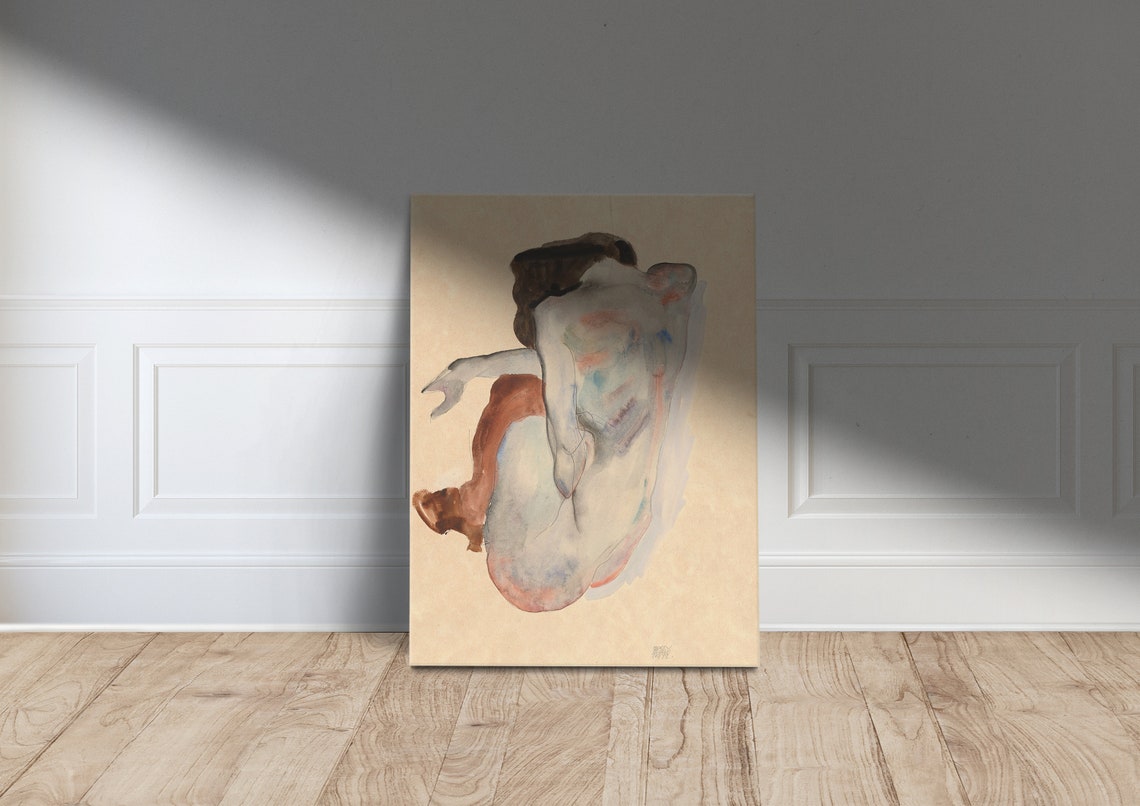 Egon Schiele Naked Lady 1912 Art Print