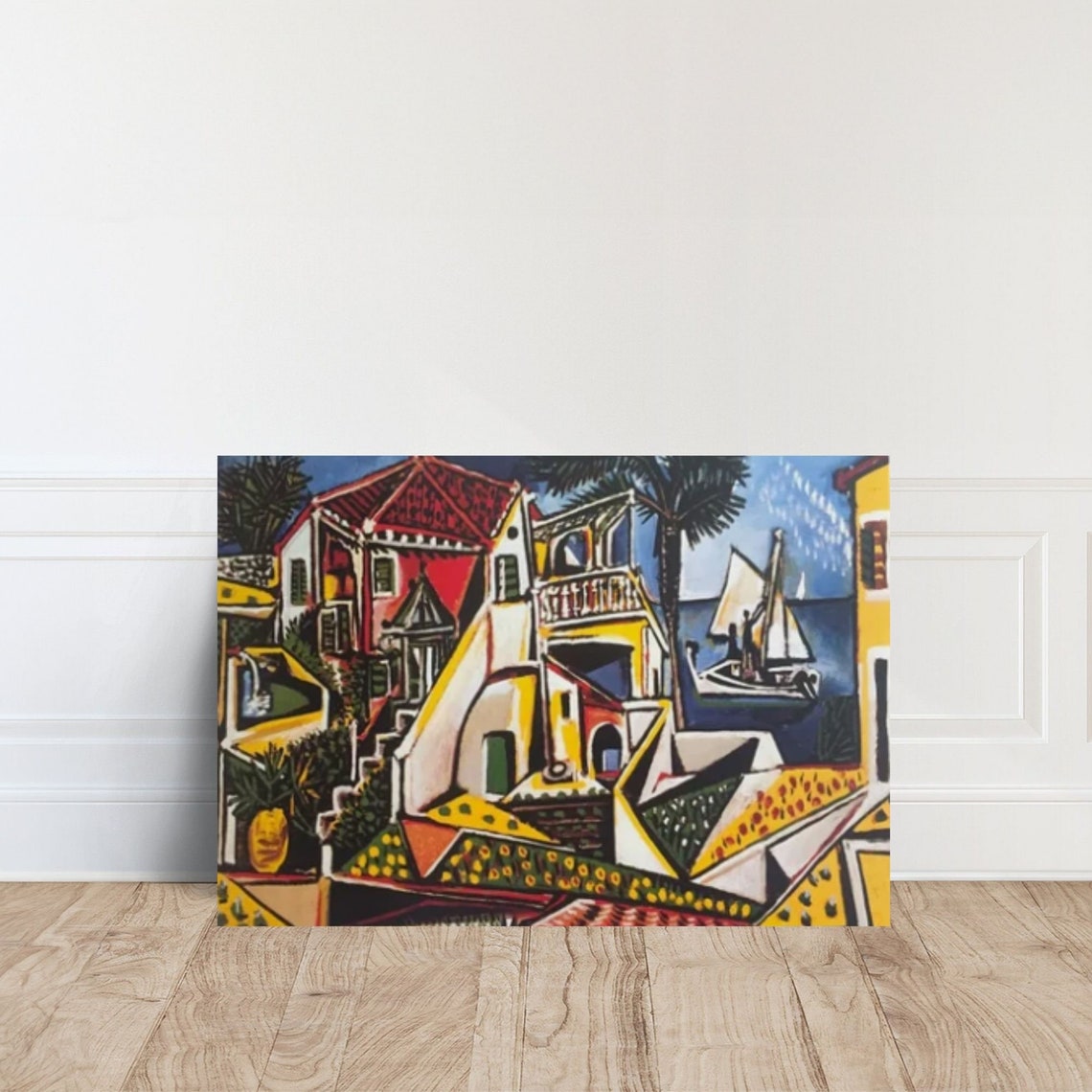 Pablo Picasso Mediterranean Landscape Canvas Home Decor Ready To Hang Wall Art Design
