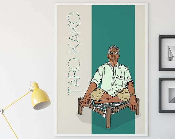 Indian Desi Poster Print, Taro Kako
