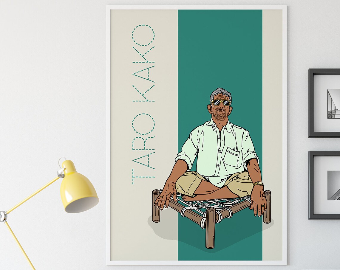 Indian Desi Poster Print, Taro Kako