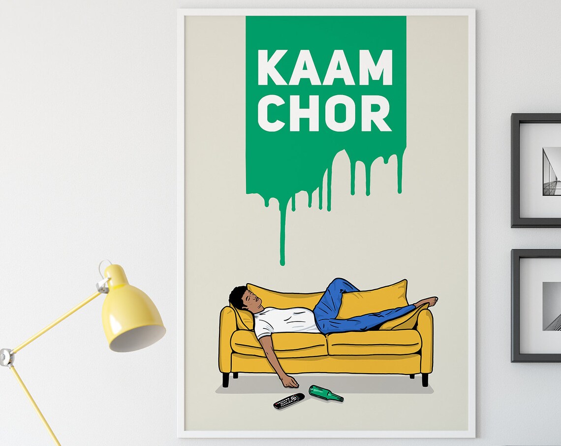 Kaam Chor - Indian Desi Wall Art
