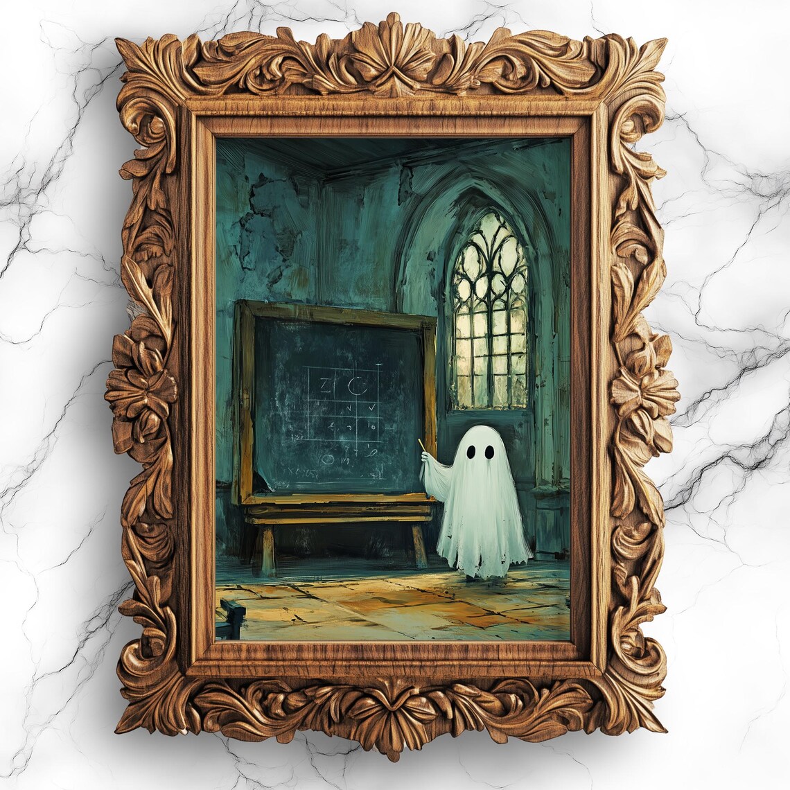 At School Art Cute Spooky Classroom Wall Decor For Kids Nursery Or Playroom Halloween Bbg32
