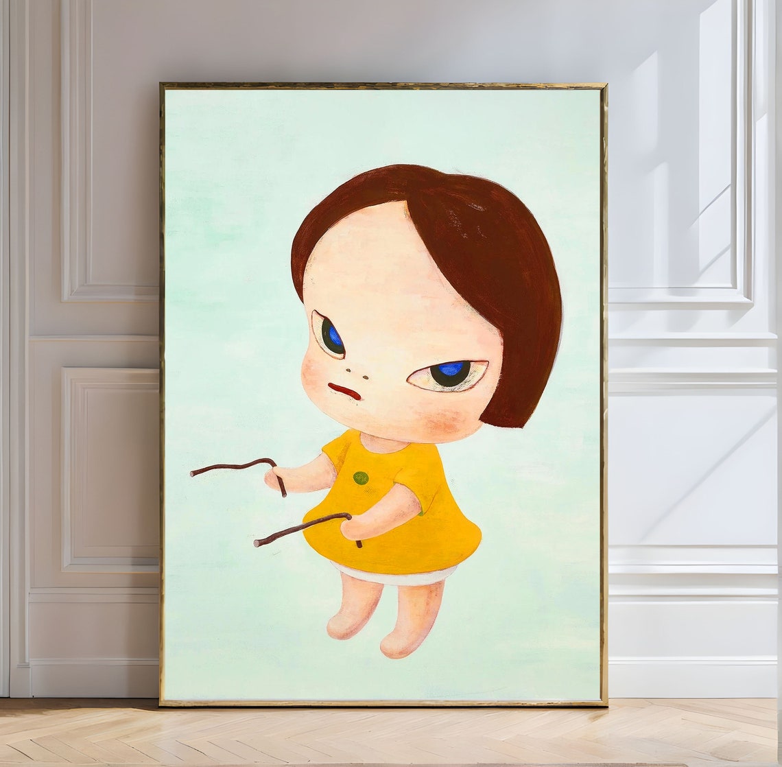 Yoshitomo Nara Looking for Treasure 1995 Adventurous Child Poster