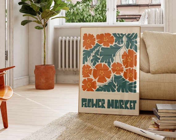 Henri Matisse Flower Market Watercolor Art Print