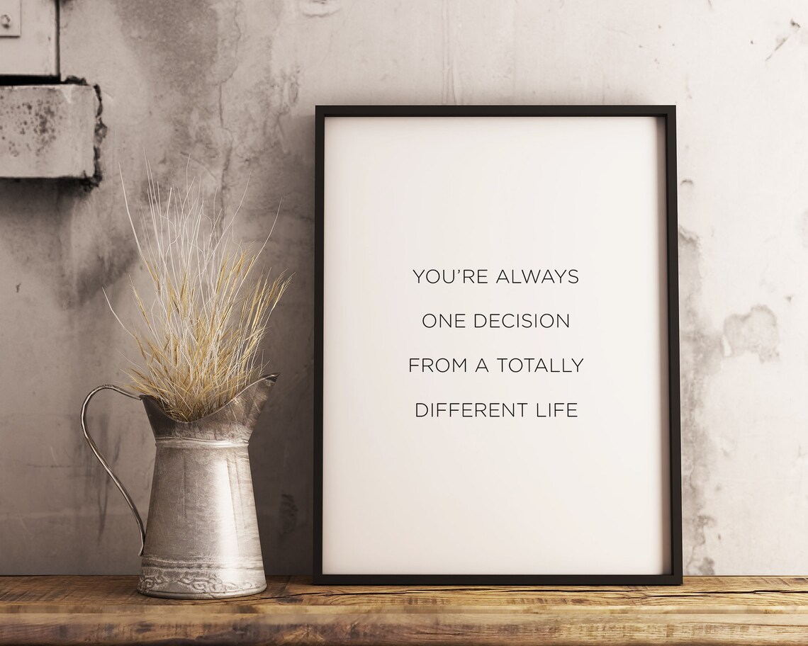 Monday Motivation Take The Risk Quote Poster Print - Image 2